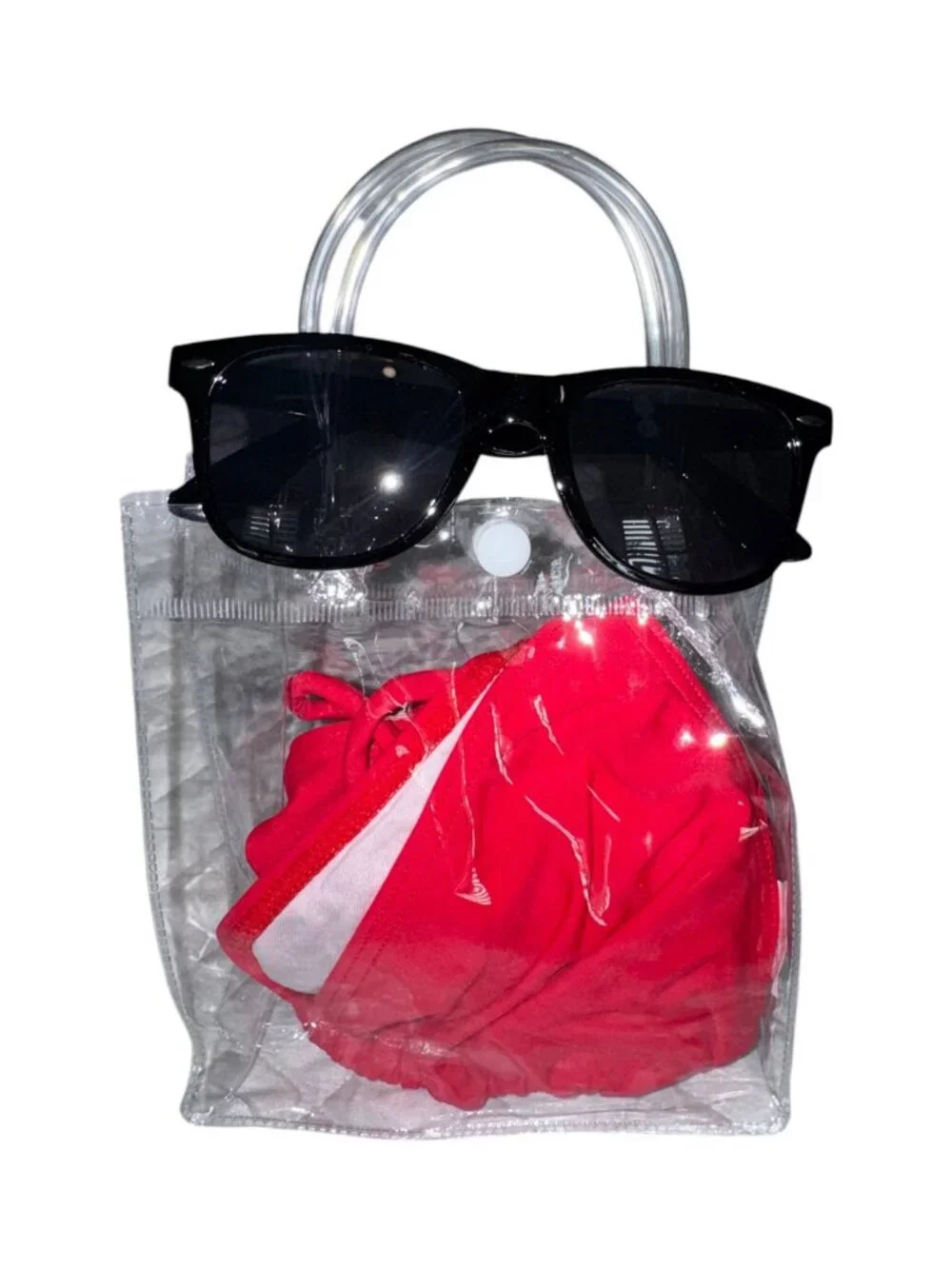 Red Randy S.A. Swimsuit with Sunglasses Set - Medium